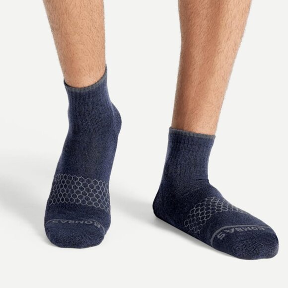 Bombas Men's Merino Wool Blend Quarter Sock 8-Pack - Picture 4 of 4